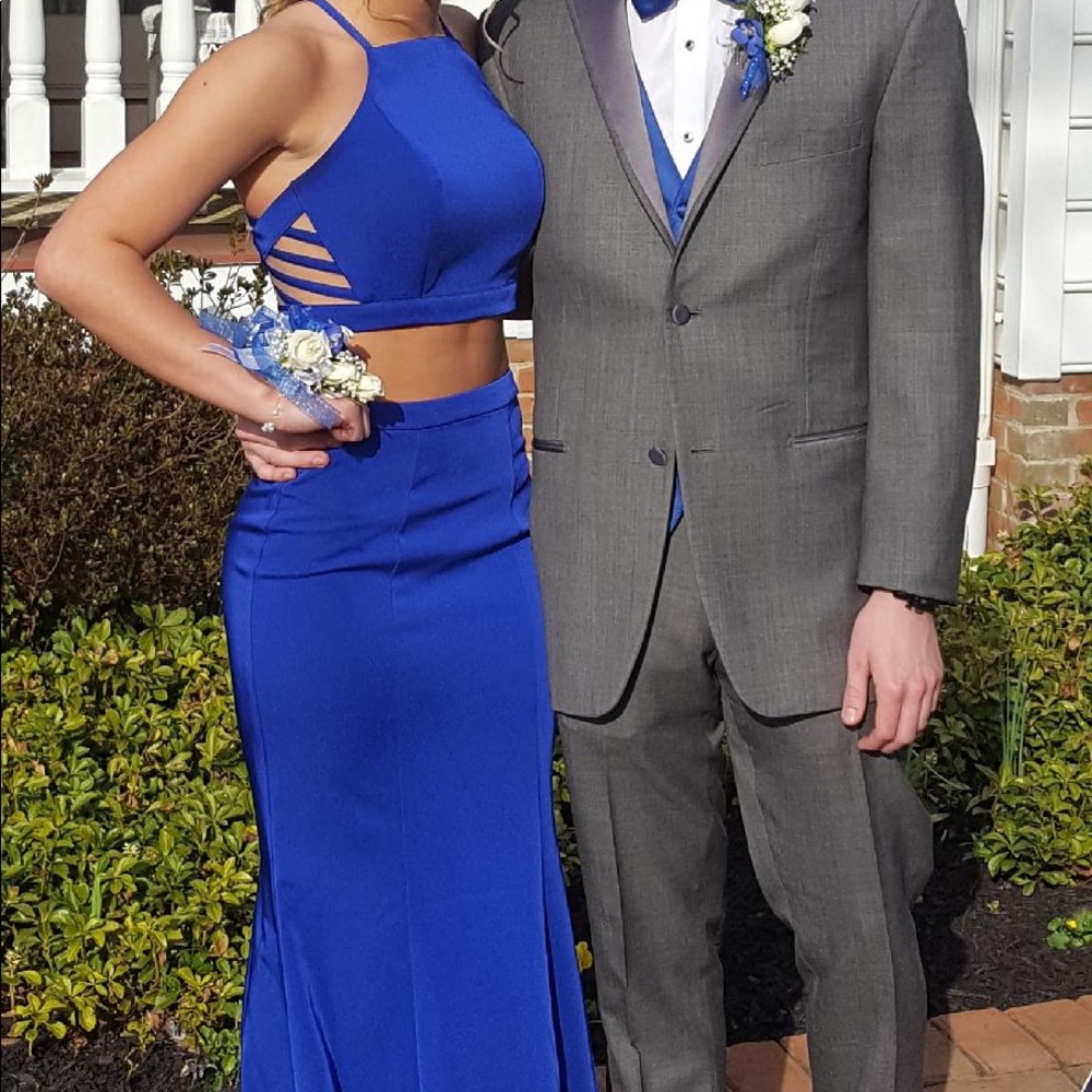 Royal blue prom dress